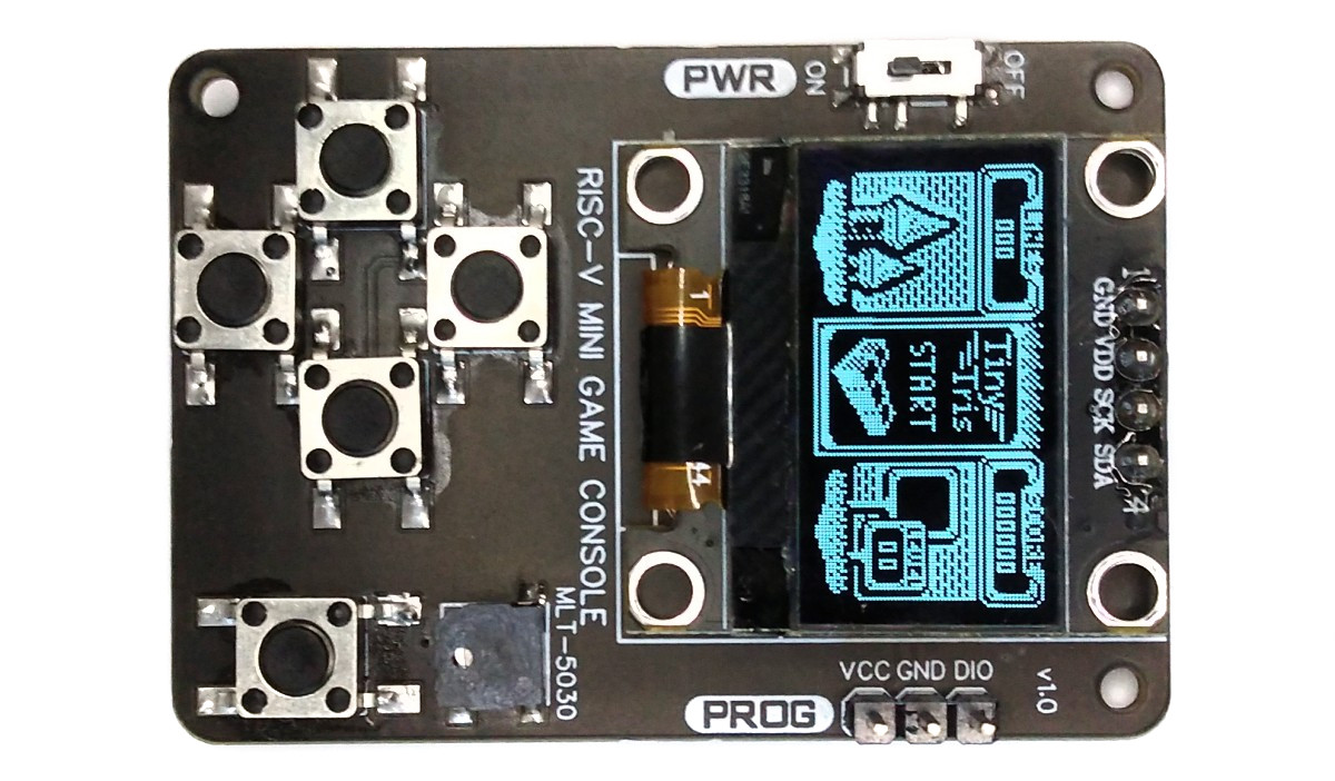 [CH32V003] RISC-V Mini Game Console Opensource - MAKER WITAWAT